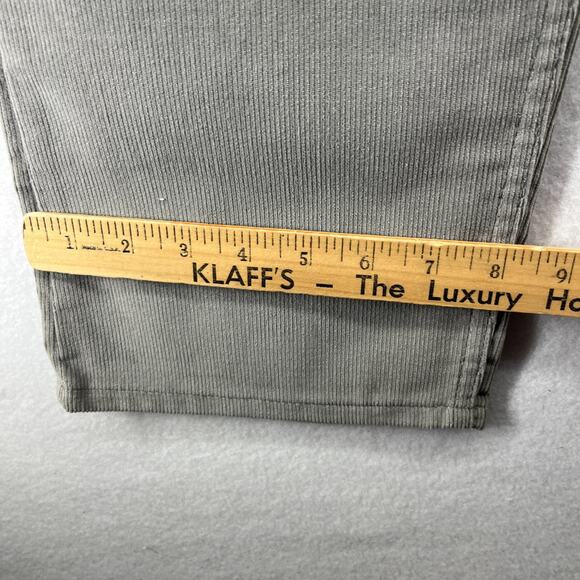 LEVIS 536 Pants Men 34x36 '86 Fine Corduroy White Tab Gray Jeans USA VTG NEW NOS - Picture 15 of 16